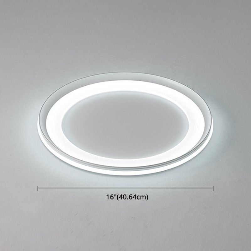 LED slaapkamer dicht bij plafond verlichting minimalistische stijl flush mount lamp met Circle Metal Shade