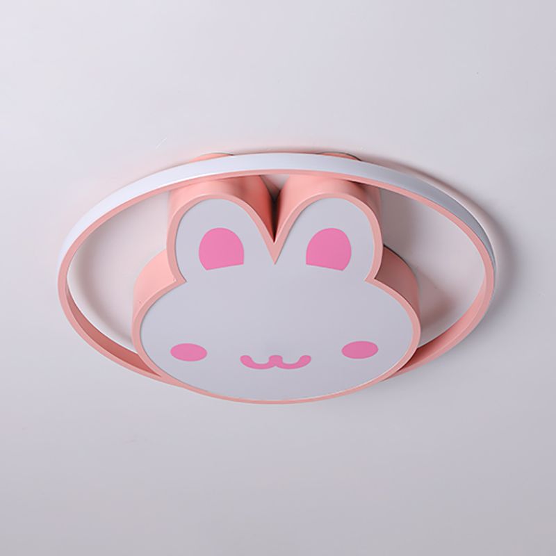 Lovely Rabbit LED Ceiling Lights Simplicity Style Bedroom Kid's Room Flush-mount Lamp