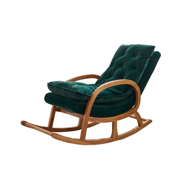Modern Style Wooden Rocking Chair Lounge Leisure Chaise Chair for Indoor