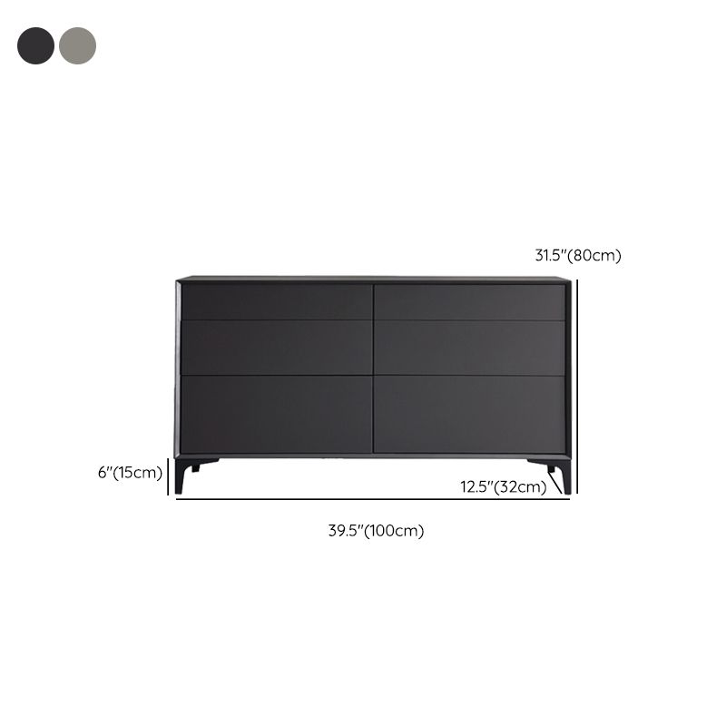 Modern Wooden Side Board Rectangle Home Storage Sideboard with Drawers