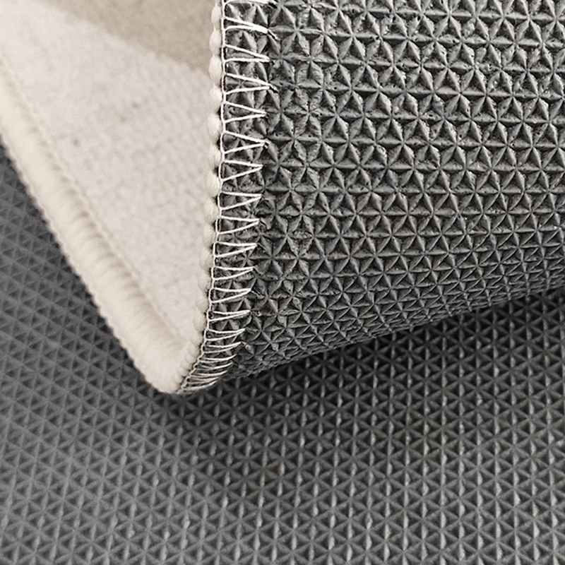 Grey Modern Rug Polyester Circle Rug Non-Slip Backing Rug for Home Decoration