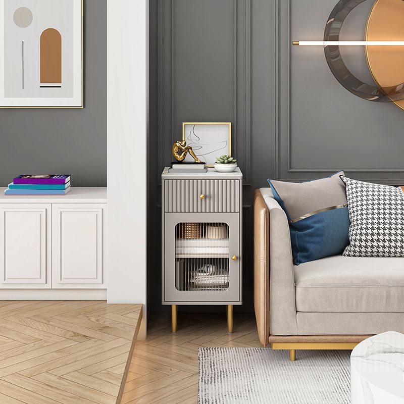 Glam Combo Dresser Stone Vertical Storage Chest Dresser for Bedroom