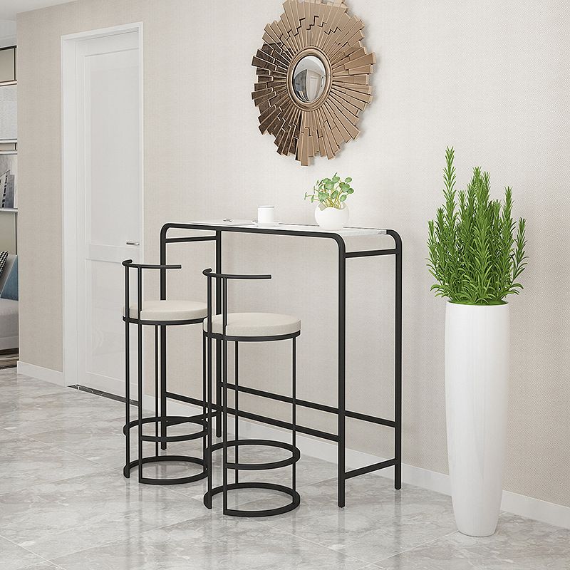 Industrial Pub Dining Set 1/3 Pieces Rectangular Table and Stool