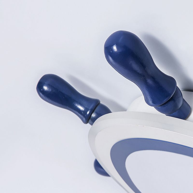 Plafonnier LED bleu en acrylique pour chambre d'enfant, luminaire décoratif de plafond pour chambre d'enfant