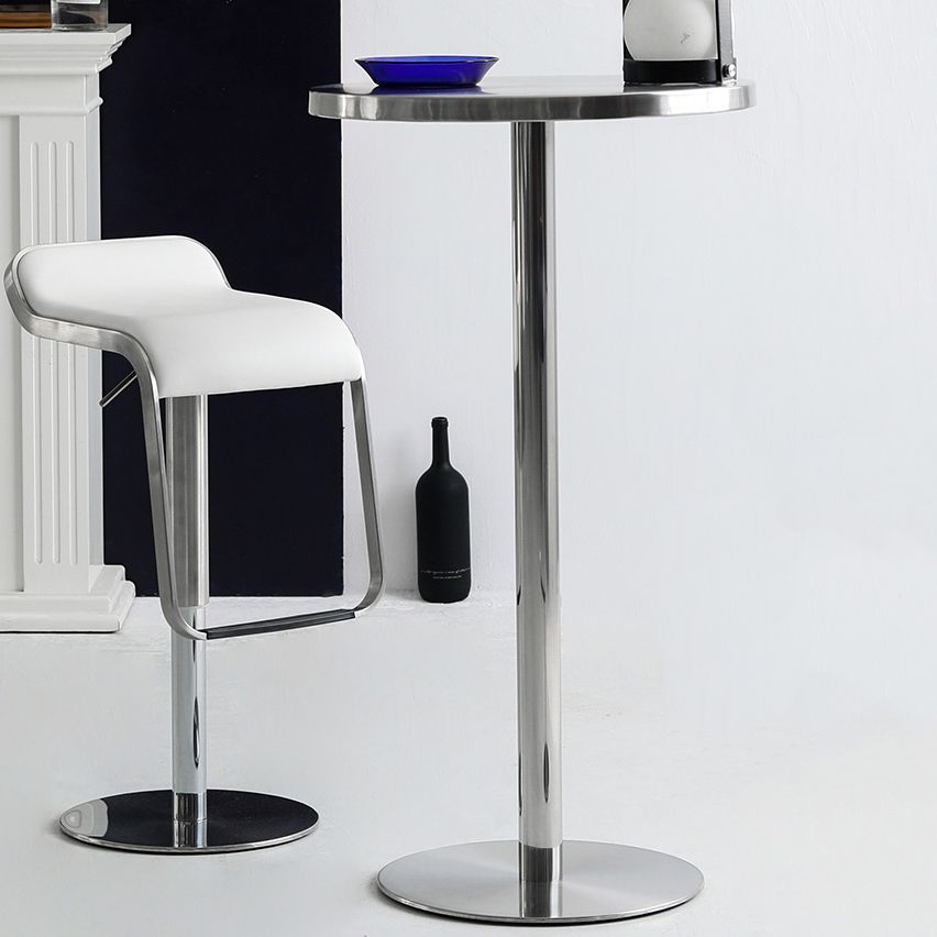 Industrial Style Pub Table Bar Height Metal Bar Table for Indoor