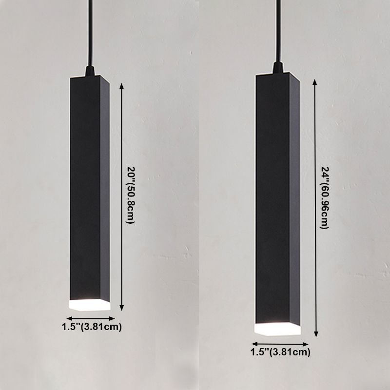 Modern Plug in Pendant Light Cylindrical Hanging Pendant Lights for Living Room