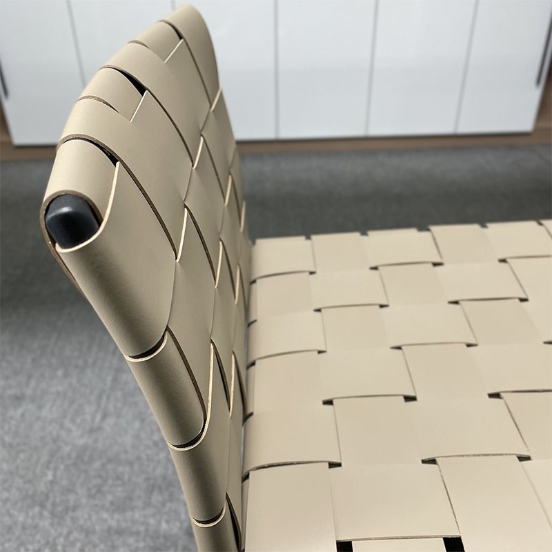 Industrial Leather Bar Stool Backrest Adjustable Counter Stool for Living Room