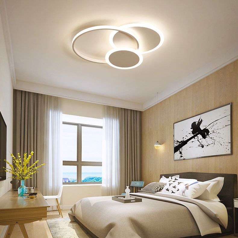 Cirkel inbouwverlichting Acryl Moderne eenvoud Inbouwplafondverlichtingsarmaturen voor slaapkamer