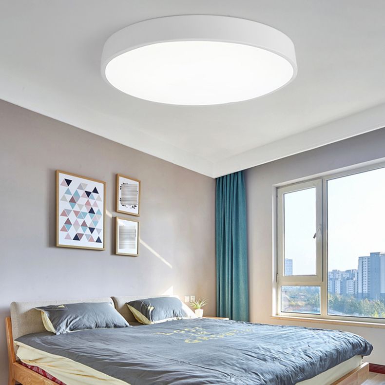 Moderne Macaroon Stil Led Flush Deckenleuchten Runde Form Acryl Flush Mount Lichter