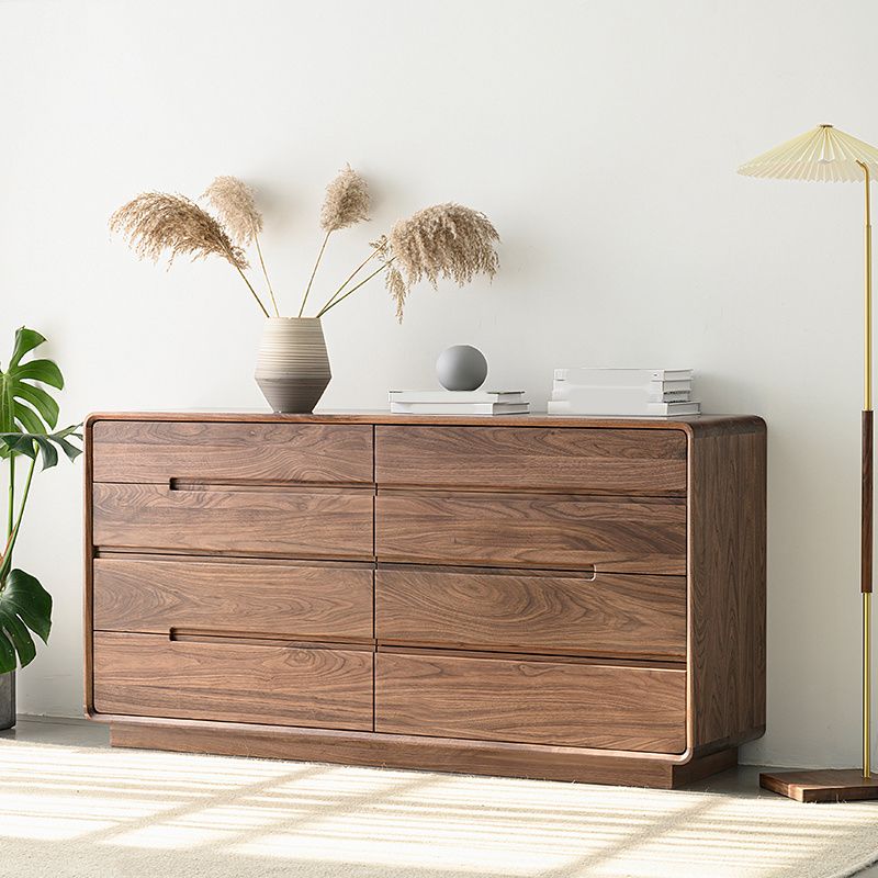 Modern Storage Chest Solid Wood Storage Chest Dresser with 8 Drawers