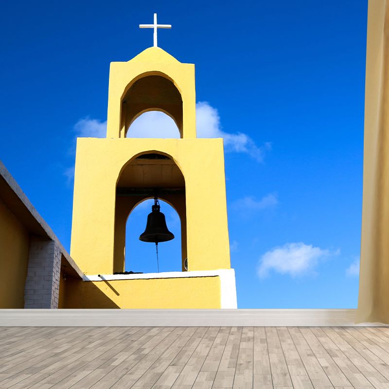 Contemporary Construction Mural Decorative Mildew Resistant Wall Covering