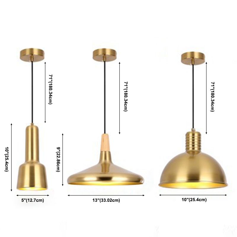 Zeitgenössische Deckenleuchte mit Metallschatten für Wohnzimmer