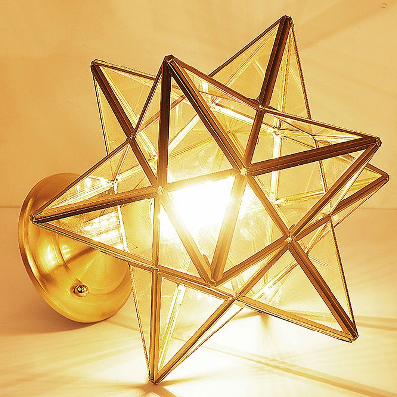 Modern Star Shape Flush Mount Light Fixtures 1 Light Flush Mount Ceiling Light