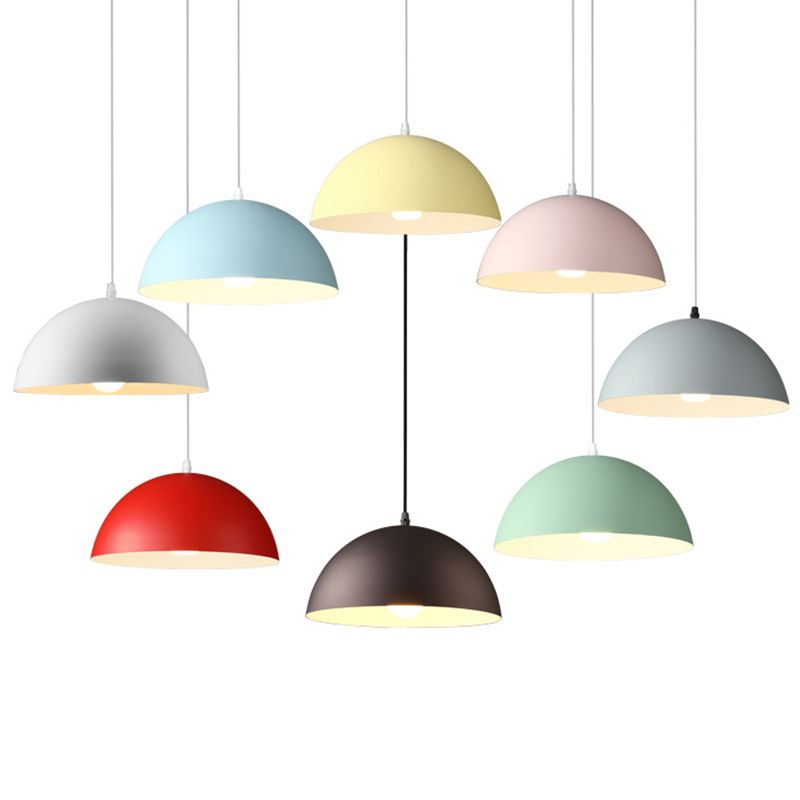 Cudo a costola in metallo Light Appeding Light 1 Light Nordic Minimalist Hanging Lampada per il ristorante
