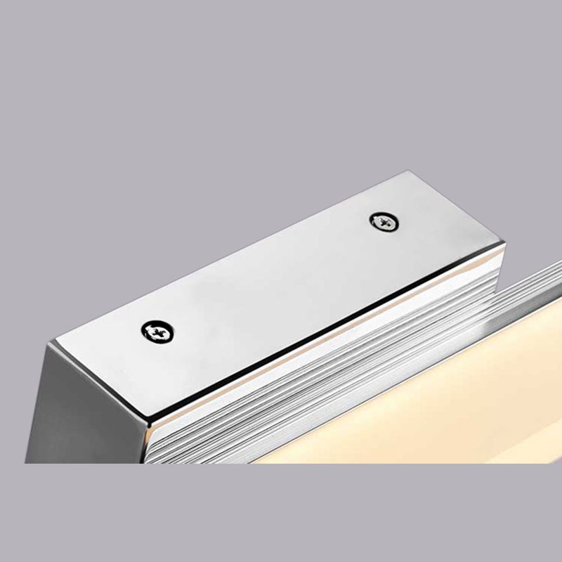 Modern Minimalist Style Rectangular Vanity Wall Light Fixtures 1 Light Wall Mounted Vanity Lights with Acrylic Shade