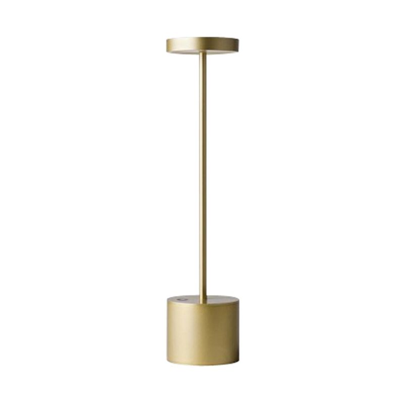 Luce da tavolo a 1 luce arrotondata con porto USB lampada da tavolo moderna per camera da letto