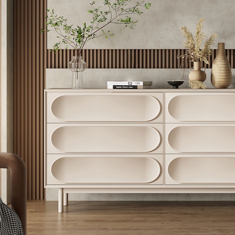 Ultra-Modern Double Dresser Birch Storage Chest Dresser for Bedroom