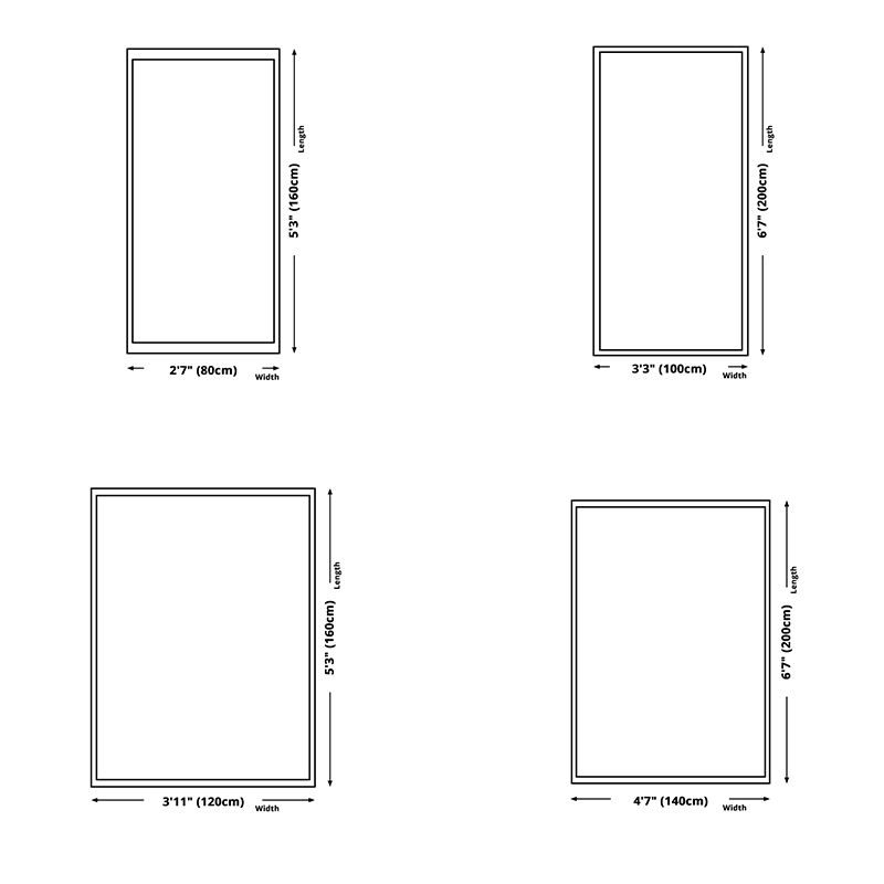 Modern Home Decor Carpet Geometric Contrast Panel Area Rug Polyester Carpet with Non-Slip Backing