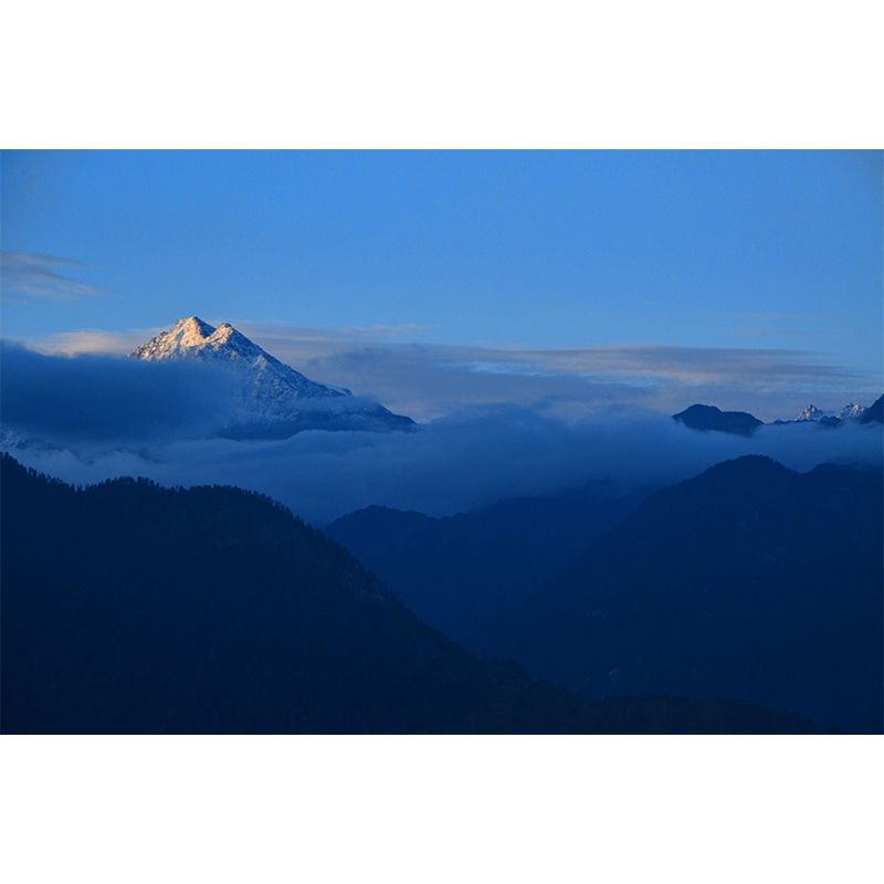 Magnificent Mountain Landscapes Mural Horizontal Photography for Living Room