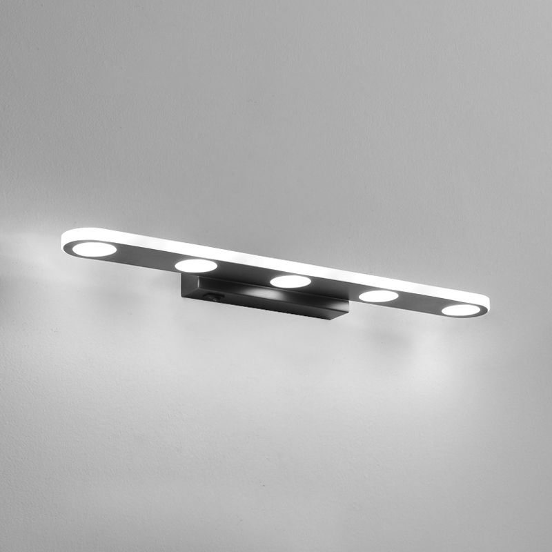 Stile semplice moderno tutta la luce di vanità per vanità in rame lampade per vanità a LED per bagno con doccia