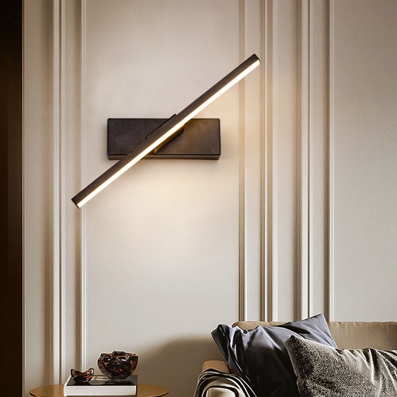 Lampade a parete lineari a parete moderna semplicità in alluminio da parete per soggiorno
