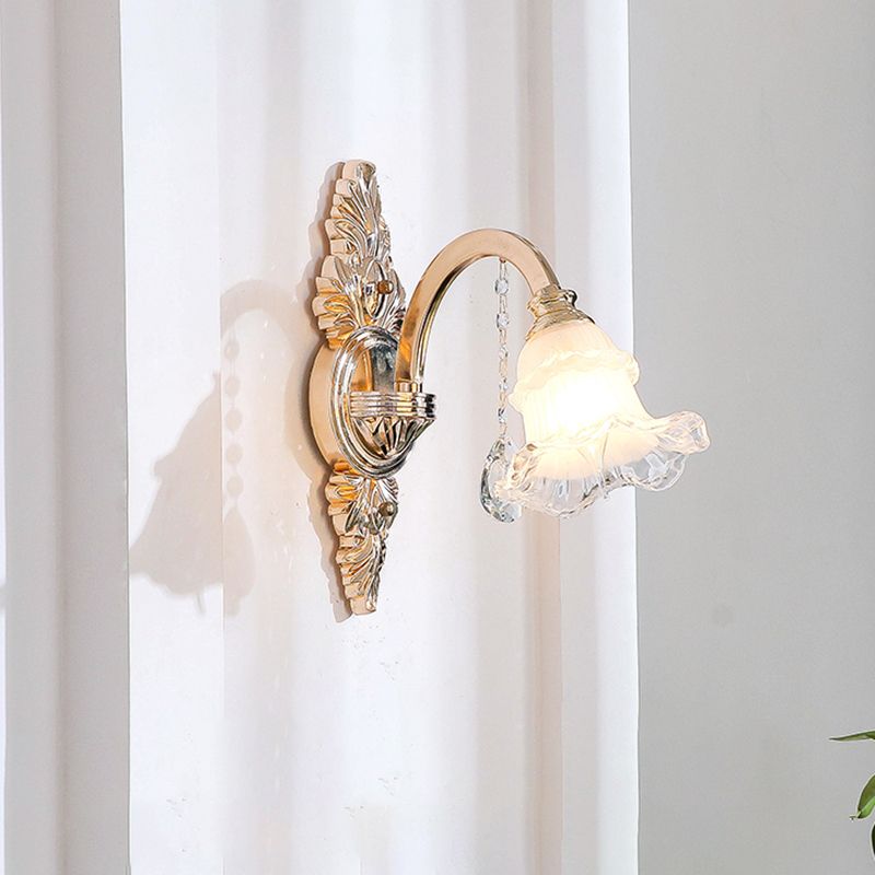 Verweerde zink gearceerde wandlicht vintage imitatie jade gang muur gemonteerde lamp met kristal accent