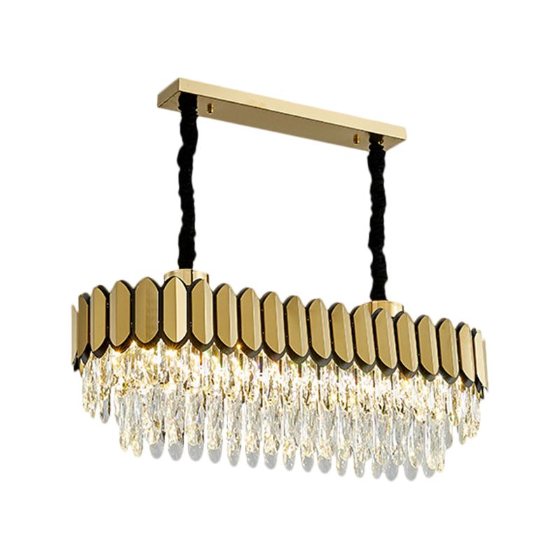 Finition or ovale île légère figure