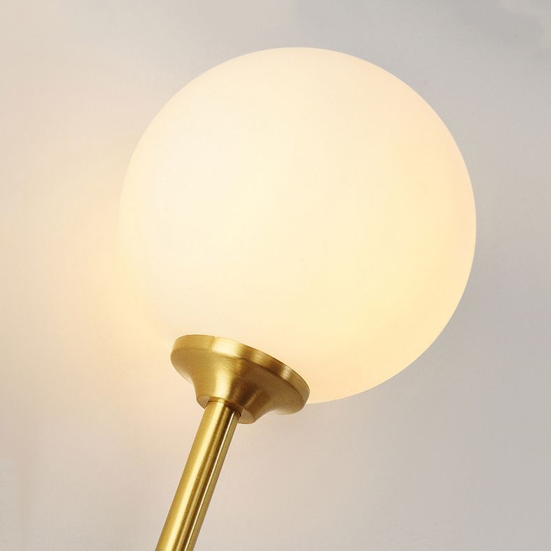 Golden Vanity Lighting Simple Glass Wall Light Sconce for Bathroom