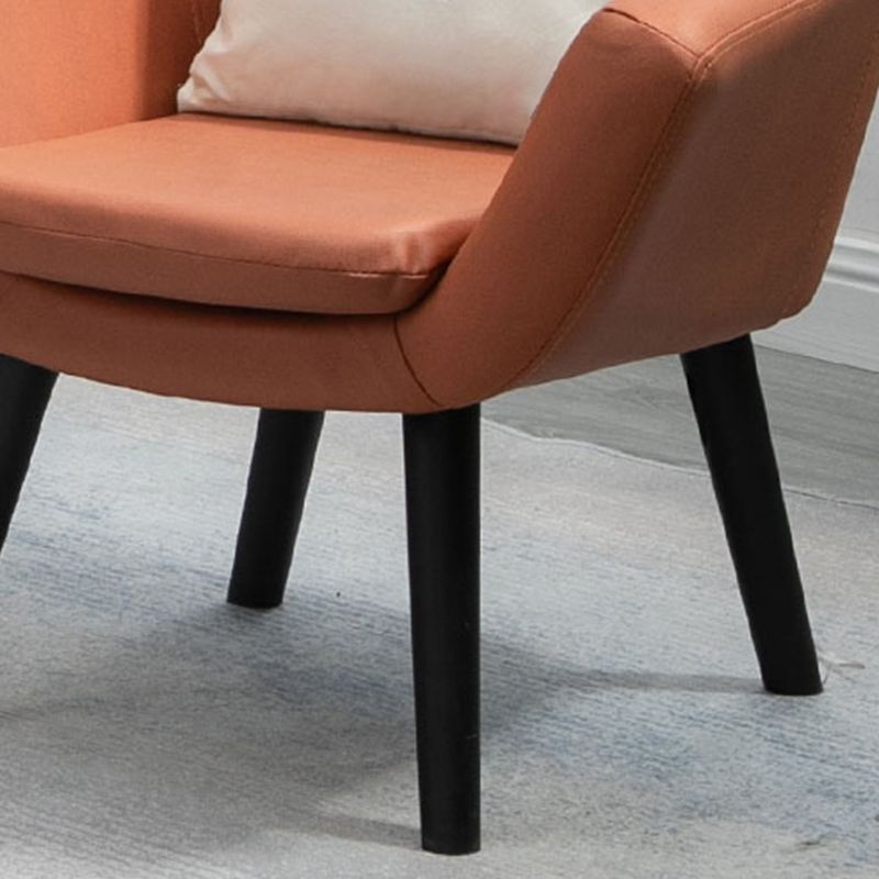 Contemporary Living Room Armchair Arms Included Sloped Arms Armchair