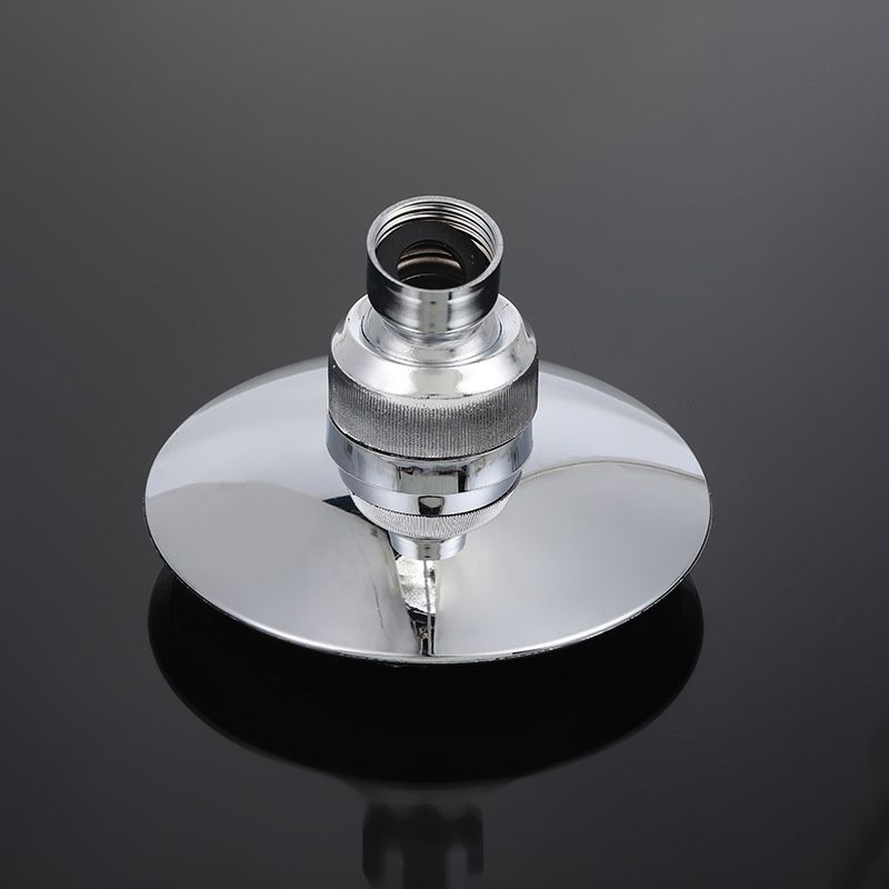 Round Shape Shower Head Modern Swivel Wall Mounted Fixed Shower Head
