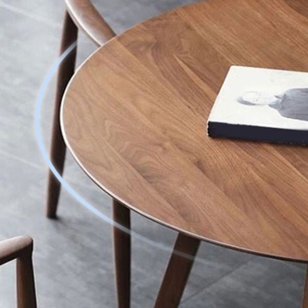 Round Dining Room Table Set 1/2/4 Pieces Modern Solid Wood Dining Room and Arm Chairs