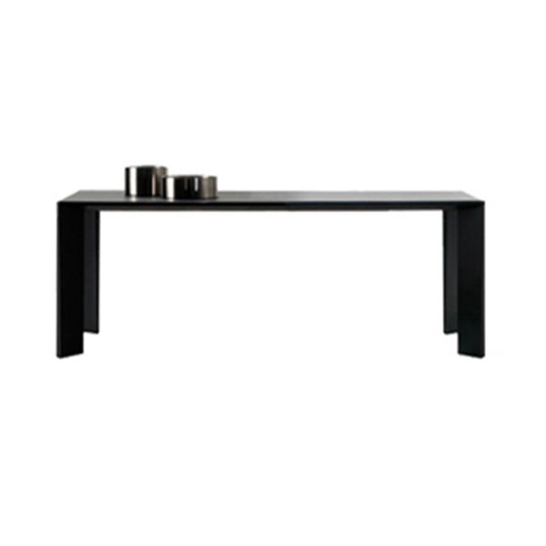 Mesa de madera maciza rectangular para la mesa de comedor moderna del restaurante con 4 patas