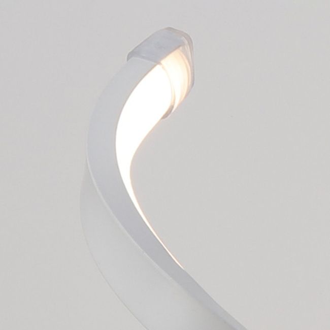 Linear 1 Light Table Lamp Contemporary Metal Nightstand Lamps for Bedroom