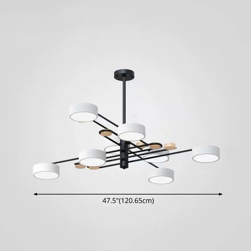 Modern Layered Branching Chandelier Pendant Light Metallic Suspension Pendant Light for Living Room