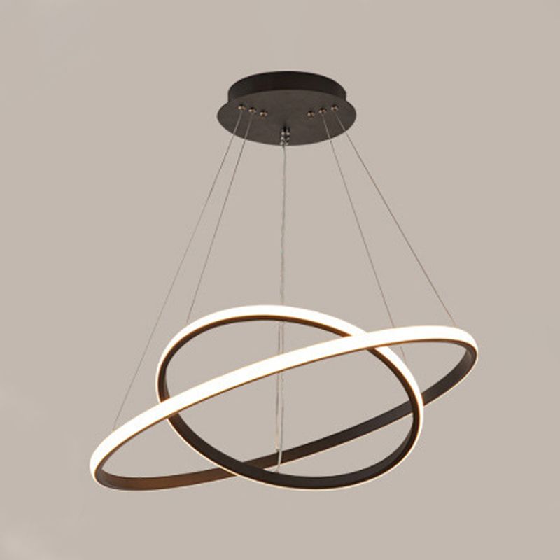 Apparecchi di illuminazione a sospensione in metallo multi -luci suona lampada lampadario in stile moderno