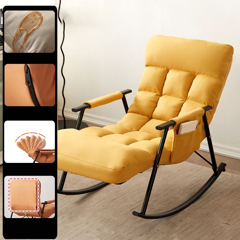 Single Sofa Rocking Chair Indoor Modern Simple Style Rocking