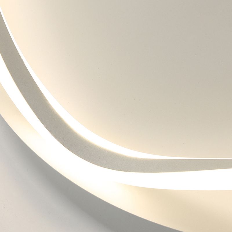 Moderne Lineare Eisen Flushmount Licht Acryl Schatten Bündig Montage Decken