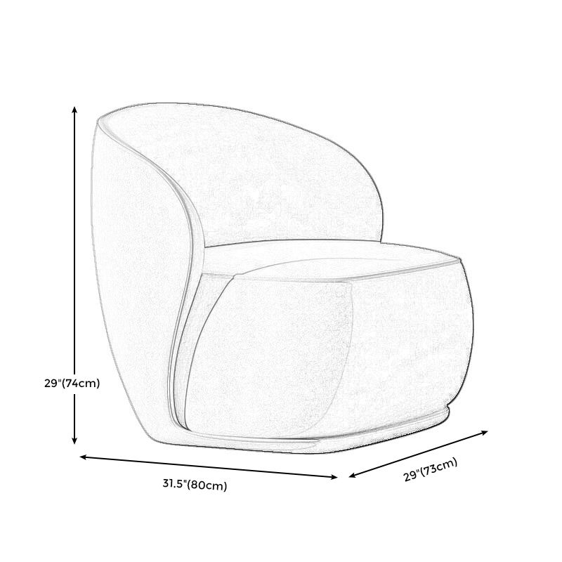 28.74"L x 31.5"W x 29.13"H Contemporary Tight Back Armless Chair for Bedroom
