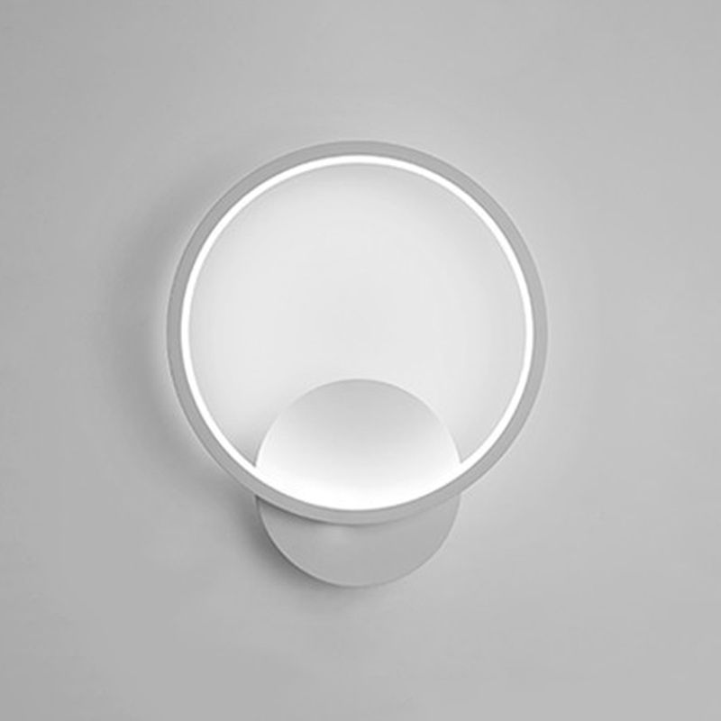 Single Modern White/Black Wall Mounted Sconce Unique Wall Light for Bedroom