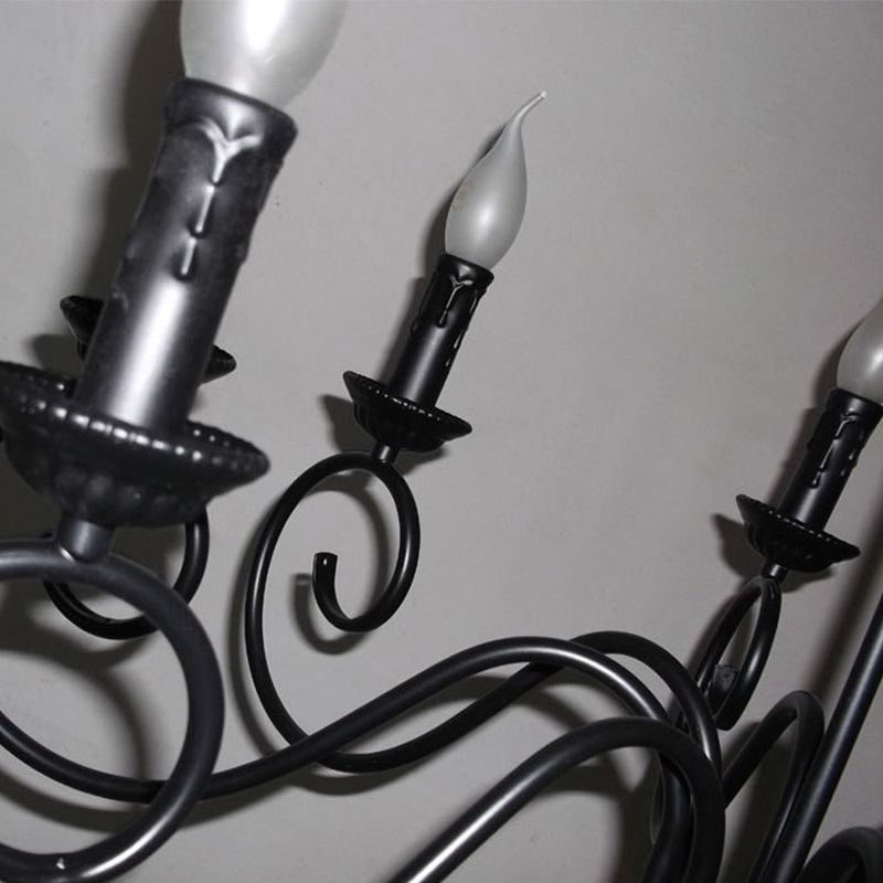 Candelera colgante de metal de brazo desplazado