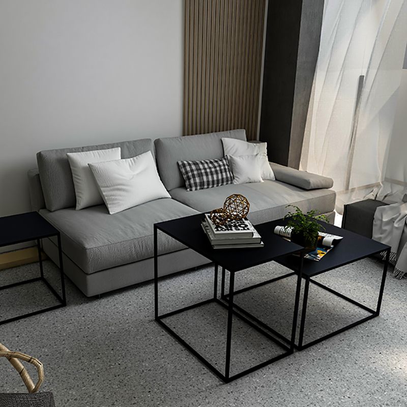 Modern Frame Wooden Coffee Table Rectangular Top Shape Folding Cocktail Table