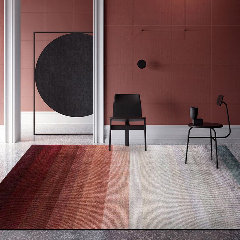 Simple Geo Print Rug Multicolor Funky Area Creative Blended Easy Care Stain-Resistant Washable Rug for Decor