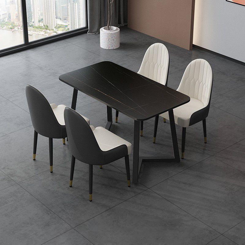 Modern 1/4/5/7 Pieces Dining Room Table Set Sintered Stone Dining Set