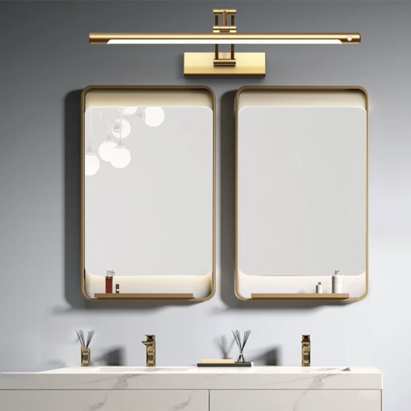 Minimalism Vanity Lighting Adjustable Wall Light Fixture with Metal for Bathroom