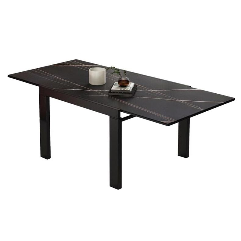 Industrial Square 35,5'' Esstisch Stone Dining Room Collection mit Blattverlängerung