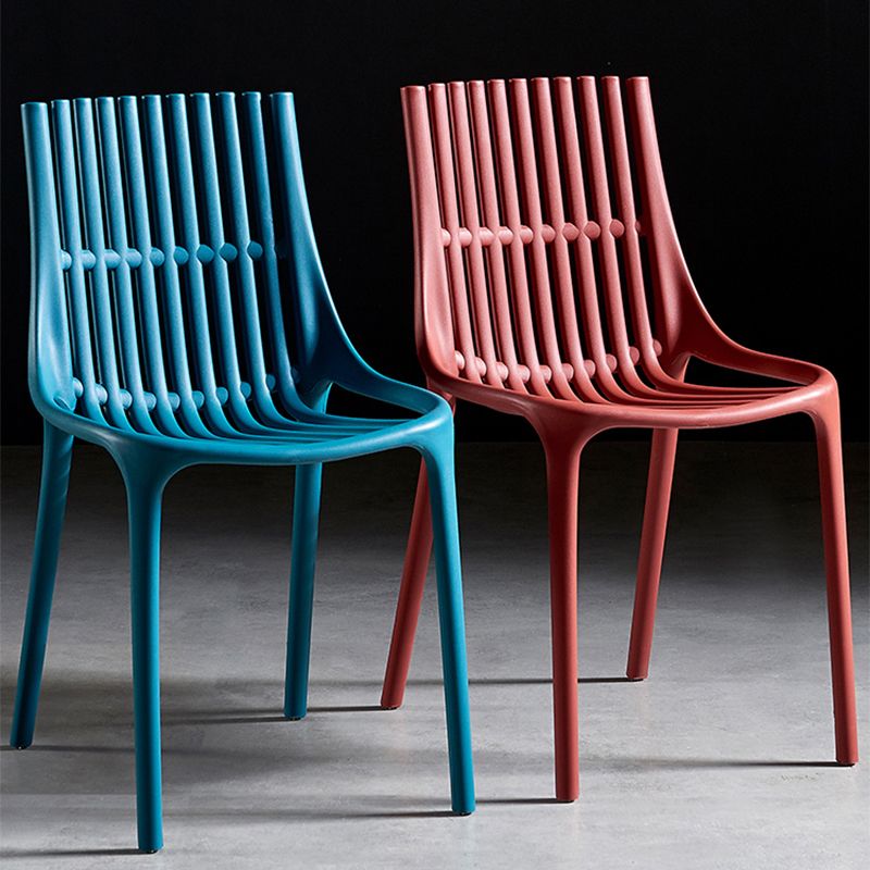Modern Indoor-Outdoor Chair Plastic Stacking Outdoors Dining Chairs