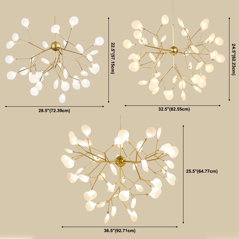 Luz de suspensión de metal de techo de luces de luciérculos simples contemporáneos para dormitorio