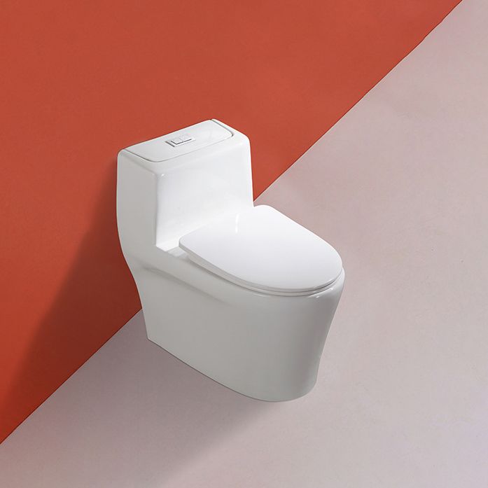 Traditional Seat Included One Piece Toilet Floor Mounted Toilet Bowl for Washroom
