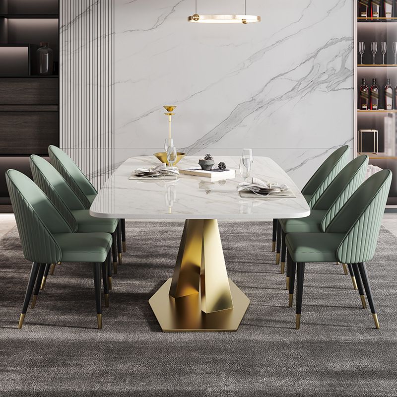 Nordic Glam 1/2/3/4/5/7 Pieces Dining Set Sintered Stone Dining Table Set for Home
