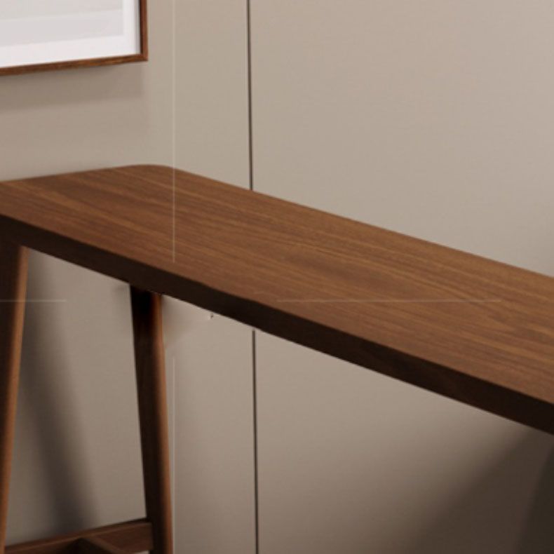 Rectangle Indoor Bar Dining Table Solid Wood Bar Stool Table